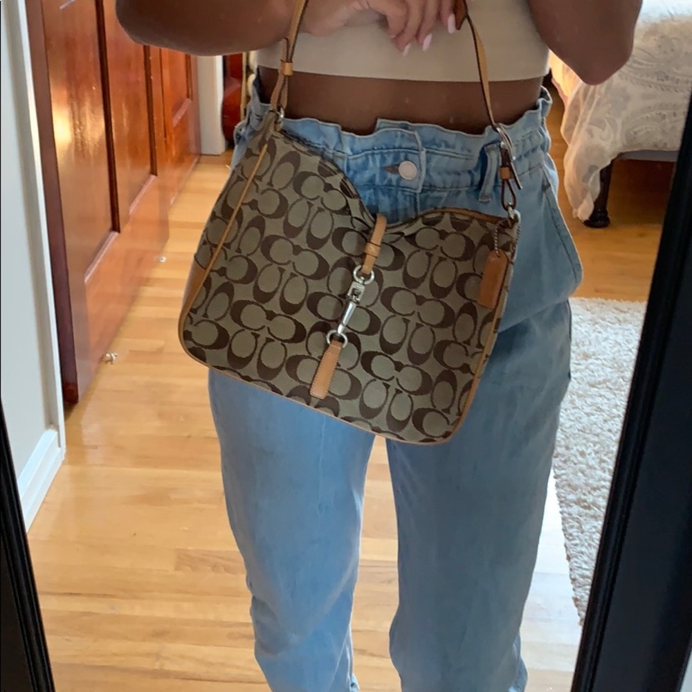Brown/Beige Coach purse